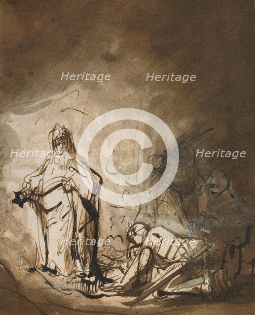 Saul and the Witch of Endor, about 1640. Creator: Ferdinand Bol.