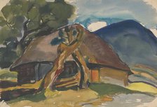 Cottage under the mountains, 1930. Creator: Zolo Palugyay.