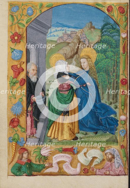 The Visitation; Book of Hours, early 16th century. Creator: Unknown.