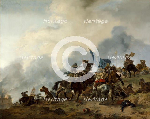 Battle Scene, c1646. Creator: Philip Wouverman.