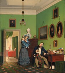 The Waagepetersen Family, 1830. Creator: Wilhelm Bendz.