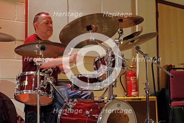 Mike Bradley, Steyning Jazz Club, Steyning, West Sussex, May 2016. Artist: Brian O'Connor.