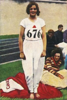 Ethel Catherwood of Canada, world champion high jumper, 1928. Creator: Unknown.