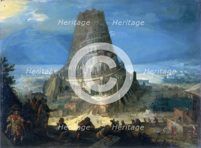 The Tower of Babel, 1595. Artist: Lucas van Valckenborch
