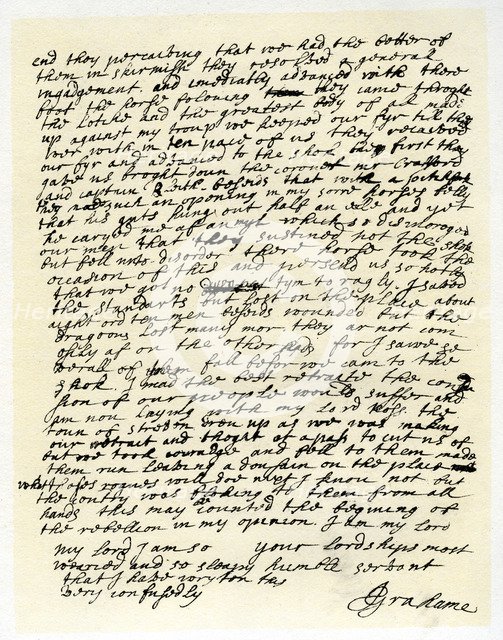 Letter from John Graham of Claverhouse to George Livingston, 1st June 1679. Artist: John Graham