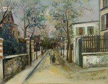 Rue au Pré-Saint-Gervais, ca 1921. Creator: Maurice Utrillo.