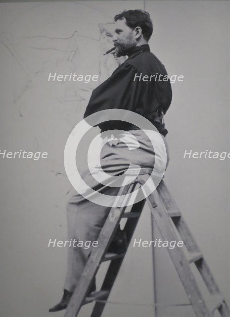 Alphonse Mucha , 1896. Creator: Anonymous.