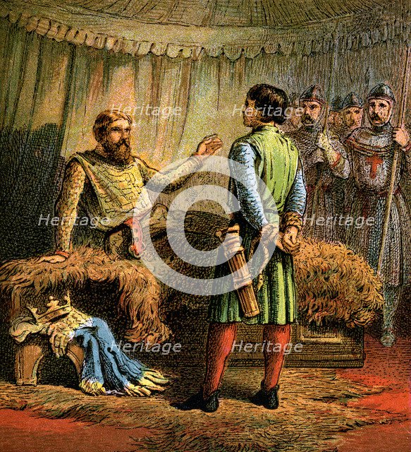 'Death Of Richard The First, 1199', (c1850). Artist: Unknown