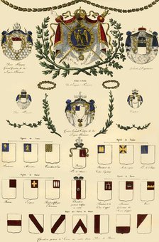 Arms of the French Empire and of the imperial nobility, 1806, (1921). Creator: Unknown.
