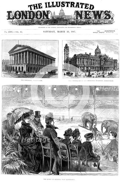 Front Page of The Illustrated London News, 1887. Artist: Unknown