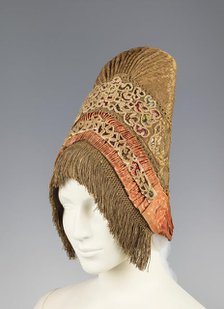 Headdress, Russian, fourth quarter 18th century. Creator: Unknown.