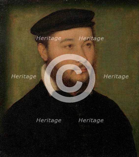 Portrait of a Man, ca. 1540-50. Creator: Attributed to Corneille de Lyon (Netherlandish, The Hague, active by 1533-died 1575 Lyons).