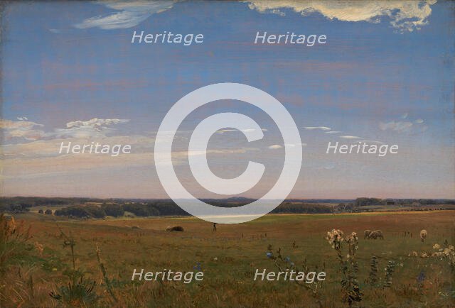 View towards the Beldringe manor, 1847. Creator: Peter Christian Thamsen Skovgaard.