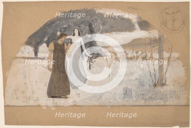 Studies for Lunettes, 1890/1897. Creator: Charles Sprague Pearce.