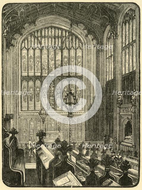 'Interior of the Chapel', 1898. Creator: Unknown.