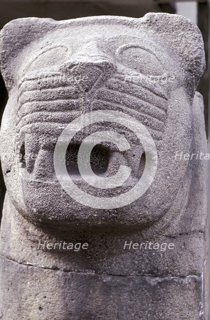 Stone carving of a lion, Hittite. Artist: Unknown