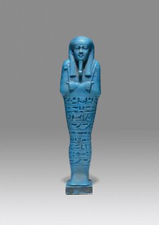 Ushabti (Funerary Figurine) of Psamtek, Egypt, Late Period, Dynasty 26, reign of Amasis (570-526 BCE Creator: Unknown.