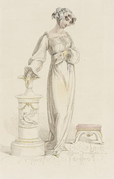 Fashion Plate (Morning Dress), 1812. Creator: Rudolph Ackermann.