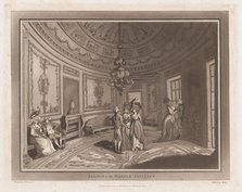Saloon at the Marine Pavillion (An Excursion to Brighthelmstone), June 1, 1790., June 1, 1790. Creators: Thomas Rowlandson, Samuel Alken.