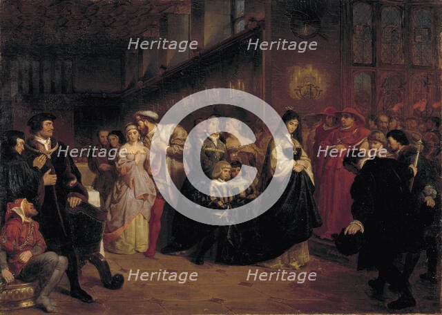 The Courtship of Anne Boleyn, 1846. Creator: Emanuel Gottlieb Leutze.