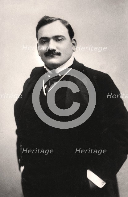 Enrico Caruso (1873-1921), Italian tenor, 1907.Artist: Rotary Photo
