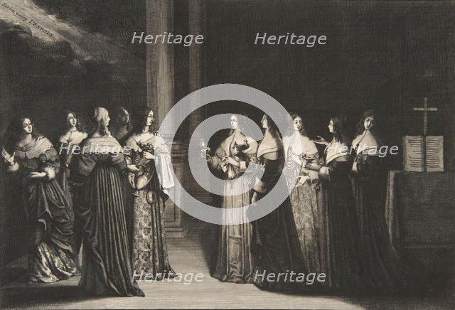 The Wise Virgins Refuse Oil to the Foolish Virgins, ca. 1635. Creator: Abraham Bosse.