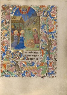 The Nativity; Book of Hours, about 1420. Creator: Spitz Master.