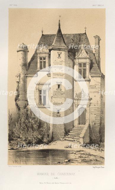 ...Pl.15, Manoir De Chastenay (Sarthe), 1860. Creator: Victor Petit (French, 1817-1874).