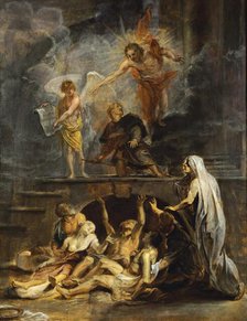 Saint Roch as Patron of Plague Victims, 1623. Creator: Workshop of Peter Paul Rubens.