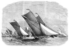 Sailing-barge race on the Thames, 1864. Creator: Edwin Weedon.