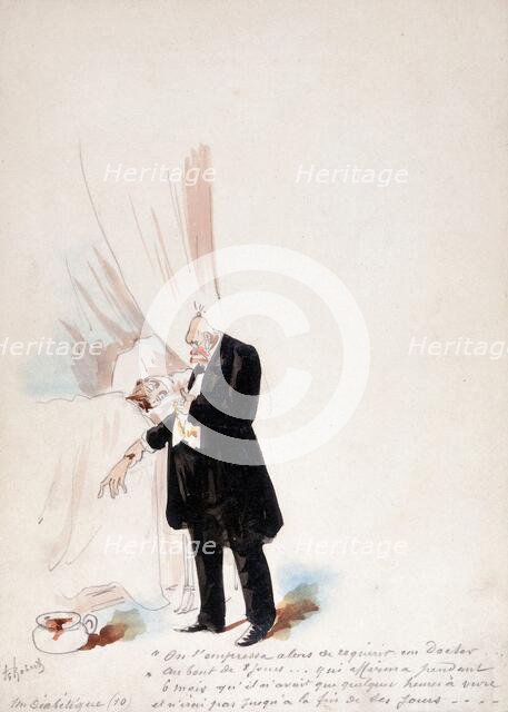 The Panama Canal: Dr Cornelius Herz, having fled France to escape the results of his..., 1897. Creator: HS Robert.