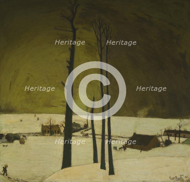 Winter Landscape, 1912. Creator: Constant Permeke.