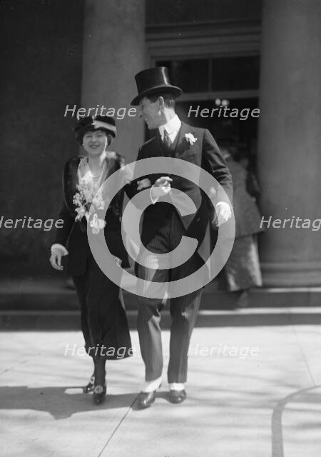 Arnold Robertson, British Diplomat, with Wife, 1917. Creator: Harris & Ewing.