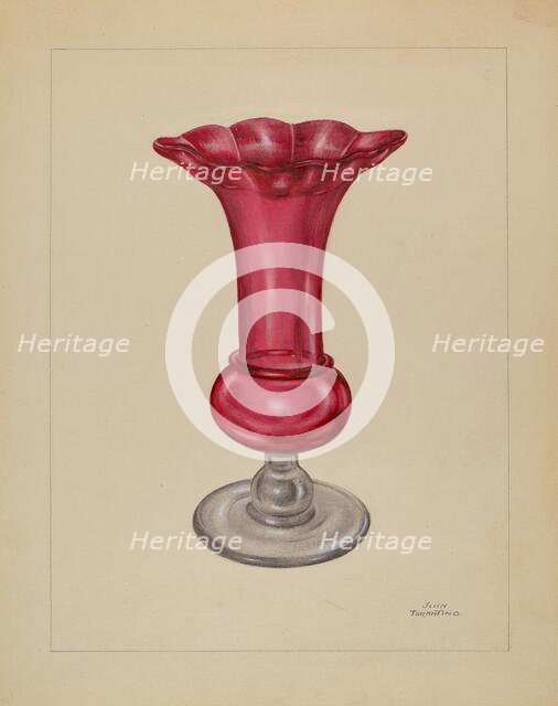 Vase, c. 1936. Creator: John Tarantino.