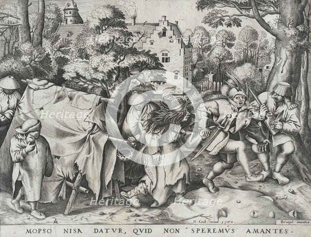 The Wedding of Mopsus and Nisa, or the Dirty Bride, 1570. Creator: Pieter van der Heyden.