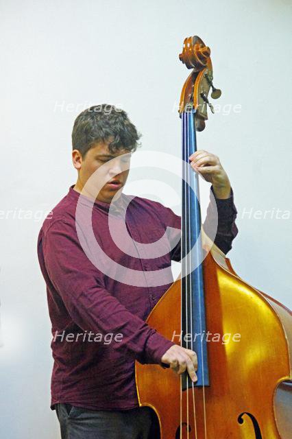 Simon Read, Adrian Cox Quartet, Loughton Methodist Church, Essex, 28 Sept 2019. Creator: Brian O'Connor.