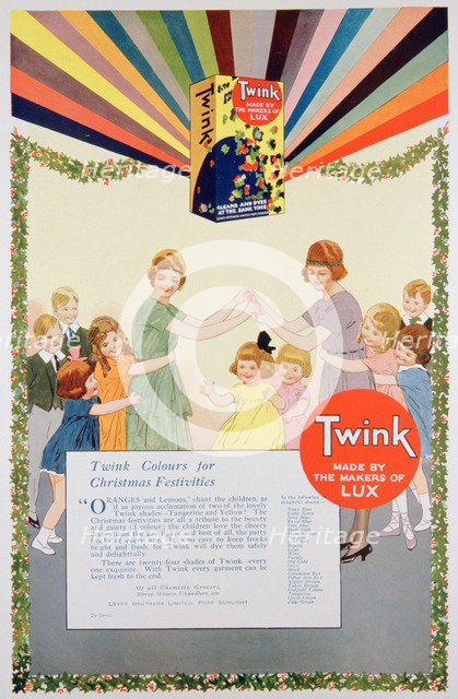 Advert for Twink dye, 1922. Artist: Unknown