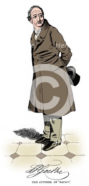 Johann Wolfgang von Goethe, German poet, dramatist and scientist, c1830. Artist: Unknown.