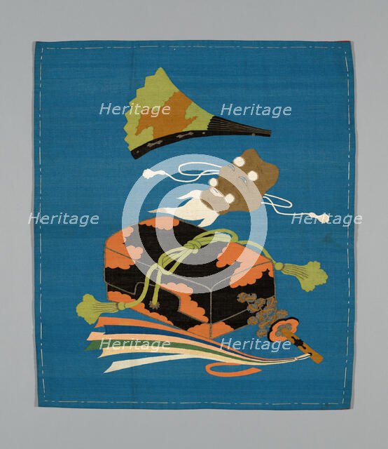 Fukusa (Gift Cover), Japan, late Edo period (1789-1868)/ Meiji period (1868-1912), 19th century. Creator: Unknown.