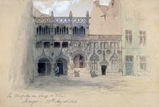 'La Chapelle du Sang de Dieu, Bruges', 1846. Artist: Sir John Gilbert
