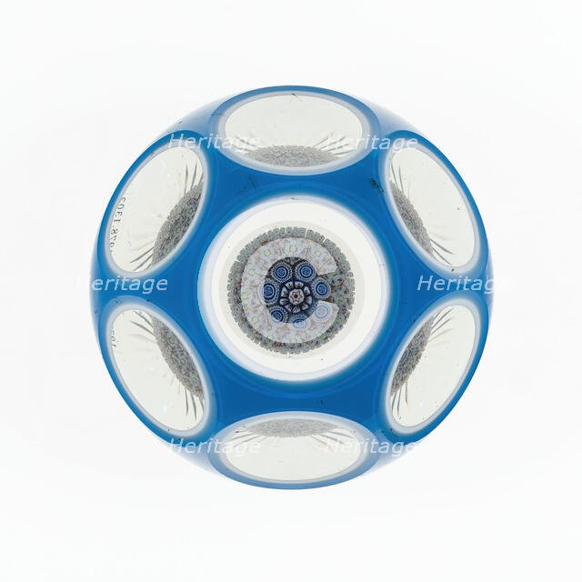 Paperweight, Lunéville, c. 1848-55. Creator: Baccarat Glasshouse.