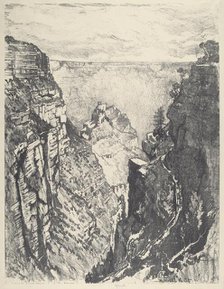 The Bright Angel Trail, 1912. Creator: Joseph Pennell.