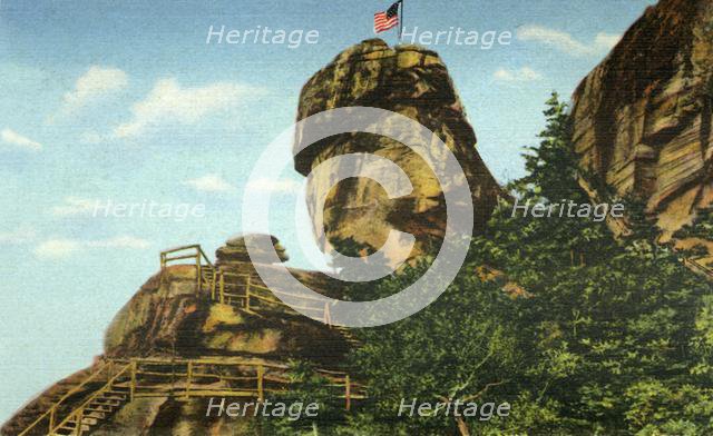 'Chimney Rock and Rock Pile, Western North Carolina', 1942. Creator: Unknown.
