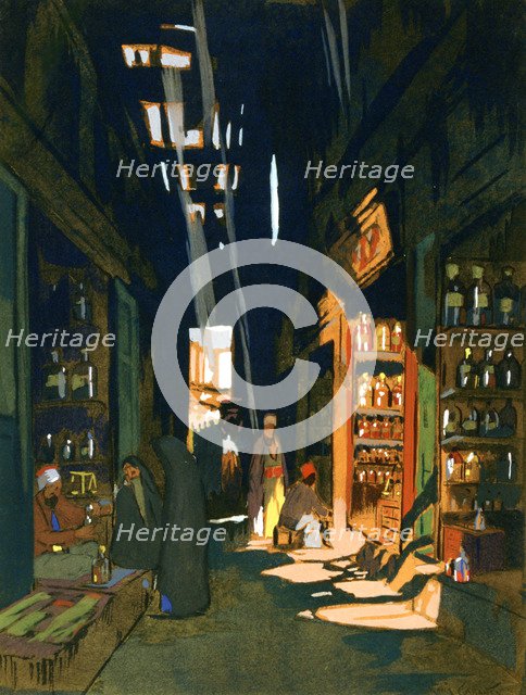 Perfume Merchant, 1928. Artist: Louis Cabanes