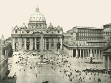 St Peter's Basilica and the Vatican, Rome, Italy, 1895. Creator: W & S Ltd.