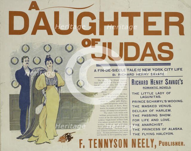 A daughter of Judas, c1895 - 1911. Creator: Unknown.