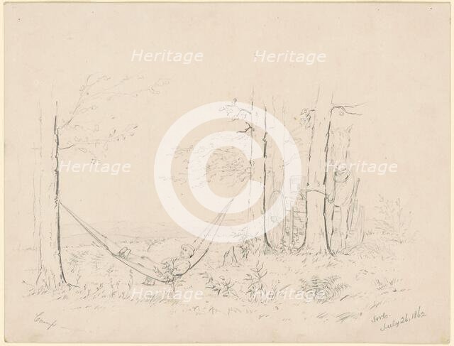Camp, 1862. Creator: James Wells Champney.