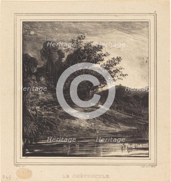 Le Crépuscule, 1829. Creator: Paul Huet.