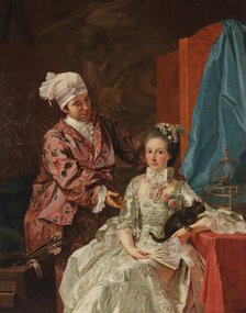 Self-Portrait with his Wife, 1757. Creator: Baldrighi, Giuseppe (1722-1803).