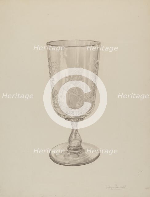 Celery Vase, c. 1939. Creator: Palmyra Pimentel.